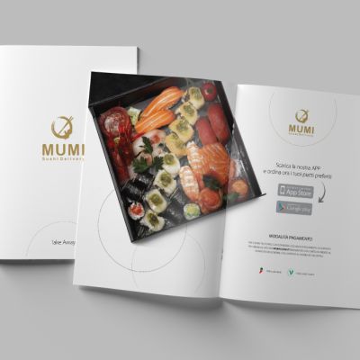 Grafica e Impaginazione Take-Away Mumi Sushi Delivery